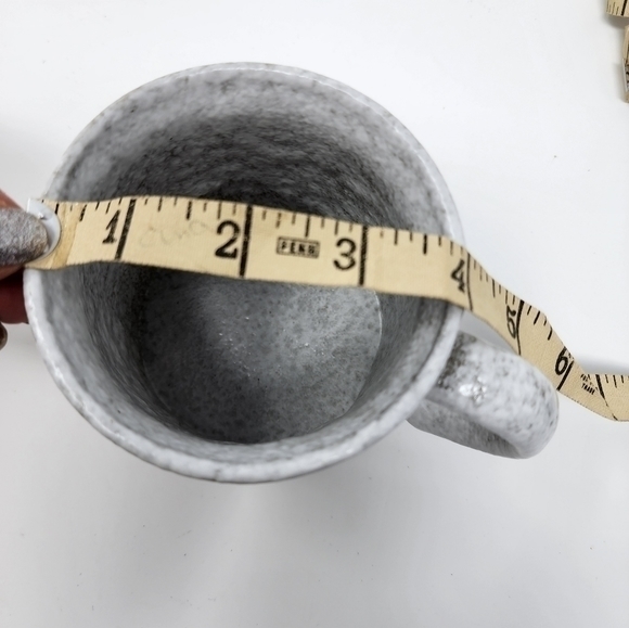 Coffee Tea Brown Tan Floral Pattern Pottery Mug Set New Without Tags - Picture 11 of 13